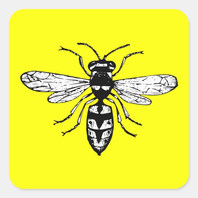 Wasp Square Sticker (Front)