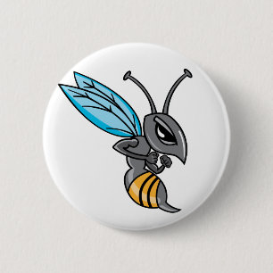Wasp Sting 6 Cm Round Badge