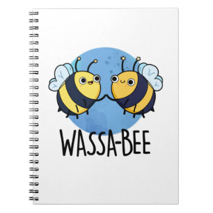 Wassabee Funny Wasabi Bee Pun Notebook