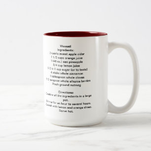 Wassail Recipe Mug