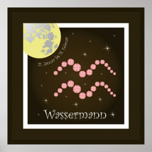 Wassermann 21. Januar bis 18. Februar Poster
