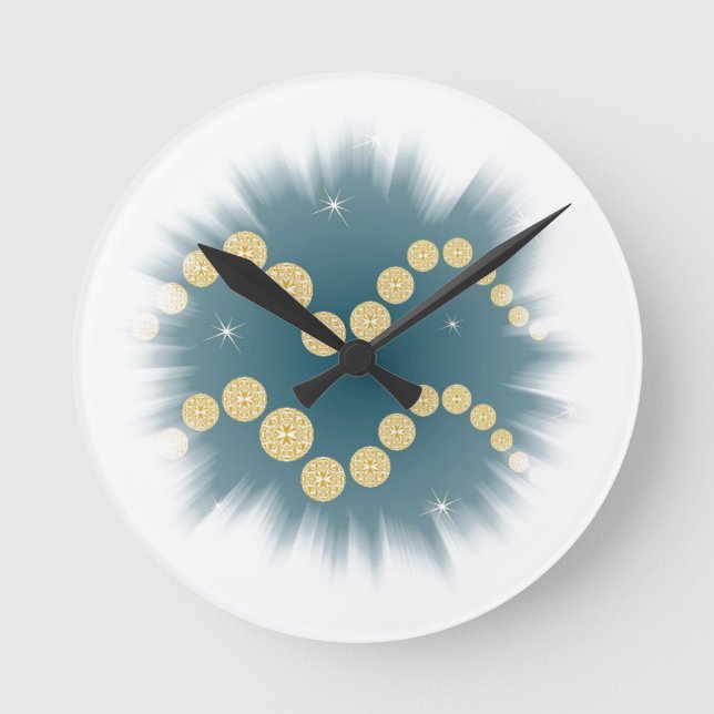 Wassermann 21. Januar bis 18. Februar Uhr Round Clock (Front)