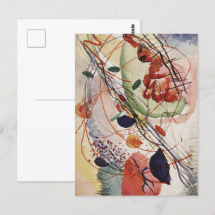 Wassily Kandinsky Aquarelle Print Abstract Paiting Postcard