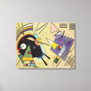 WASSILY KANDINSKY - Black and violet Canvas Print
