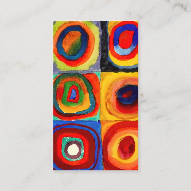 Wassily Kandinsky circles Business Card (Front)