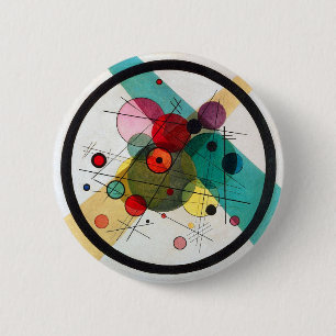 Wassily Kandinsky Circles in a Circle 6 Cm Round Badge