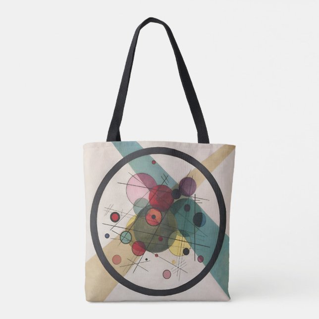 Wassily Kandinsky Circles In A Circle Tote Bag (Back)
