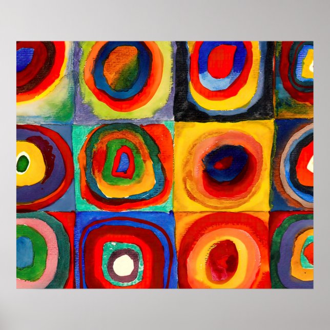 Wassily Kandinsky circles Poster (Front)