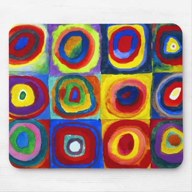 Wassily Kandinsky Color Study Mouse Mat (Front)