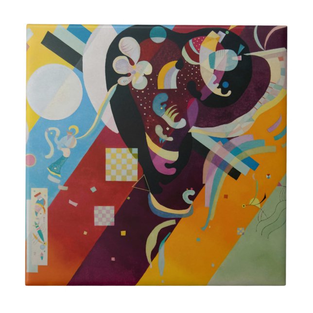 Wassily Kandinsky Composition 9 Abstract Painting Tile (Front)