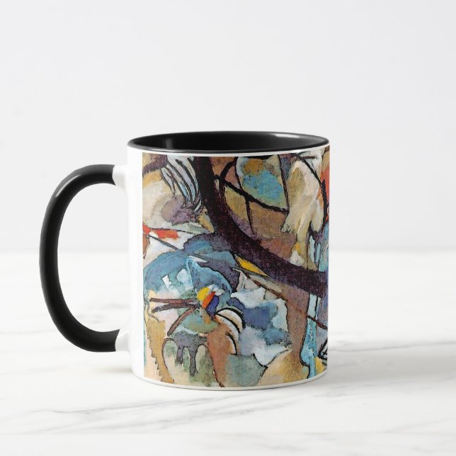Wassily Kandinsky - Composition Five Abstract Art Mug (Left)
