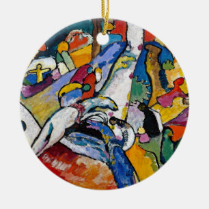 Wassily Kandinsky - Composition II Abstract Art Ceramic Tree Decoration