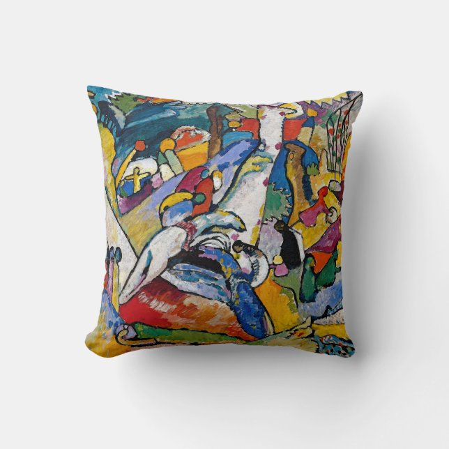 Wassily Kandinsky - Composition II Abstract Art Cushion (Front)