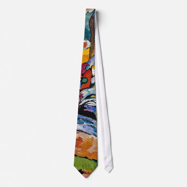 Wassily Kandinsky - Composition II Abstract Art Tie (Front)