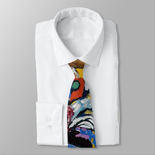 Wassily Kandinsky - Composition II Abstract Art Tie (Tied)