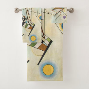 Wassily Kandinsky-Composition IV 1911-Abstract Bath Towel Set