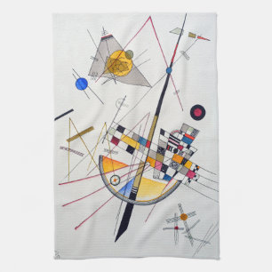 Wassily Kandinsky Delicate Tension Tea Towel