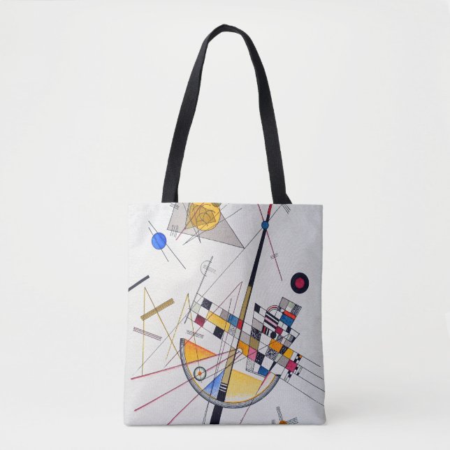 Wassily Kandinsky Delicate Tension Tote Bag (Front)