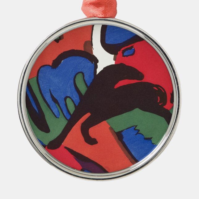 Wassily Kandinsky Franz Marc Blue Rider Painting Metal Tree Decoration (Front)