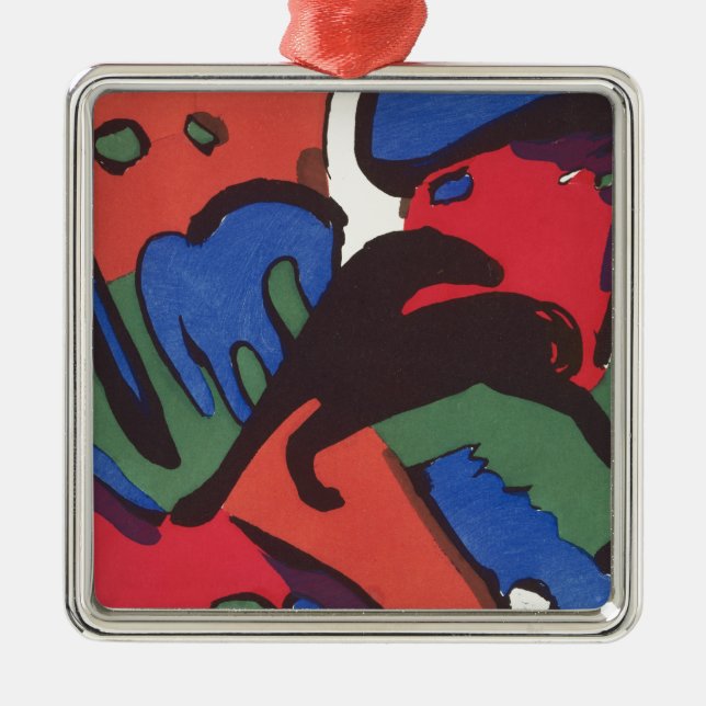 Wassily Kandinsky Franz Marc Blue Rider Painting Metal Tree Decoration (Front)