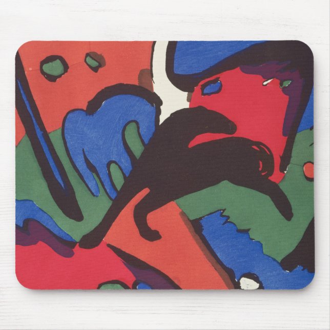 Wassily Kandinsky Franz Marc Blue Rider Painting Mouse Mat (Front)