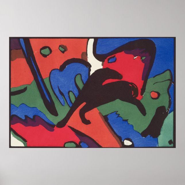 Wassily Kandinsky Franz Marc Blue Rider Painting Poster (Front)