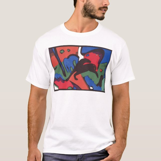 Wassily Kandinsky Franz Marc Blue Rider Painting T-Shirt (Front)