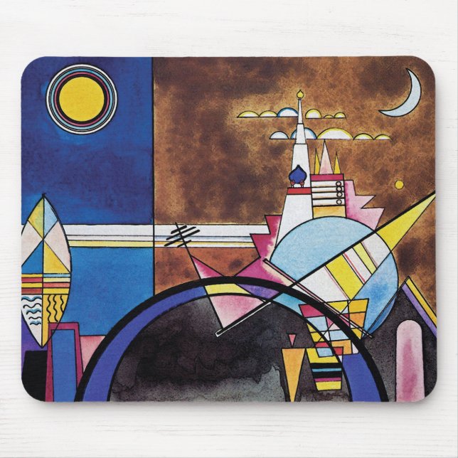 Wassily Kandinsky - Great Gate Of Kiev Abstract Mouse Mat (Front)