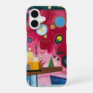 Wassily Kandinsky Heavy Red 1924 Abstract Art iPhone 16 Case