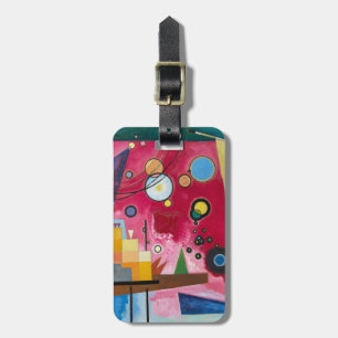 Wassily Kandinsky Heavy Red 1924 Abstract Art Luggage Tag
