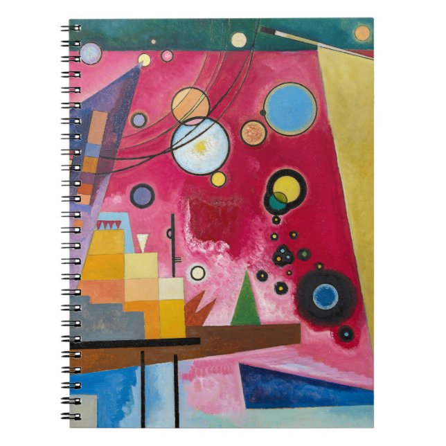 Wassily Kandinsky Heavy Red 1924 Abstract Art Notebook (Front)