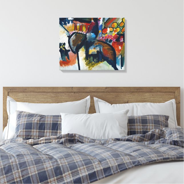 Wassily Kandinsky - Impression IV (Gendarme) Canvas Print (Insitu(Bedroom))