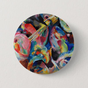 Wassily Kandinsky Improvisation Flood (1914) 6 Cm Round Badge