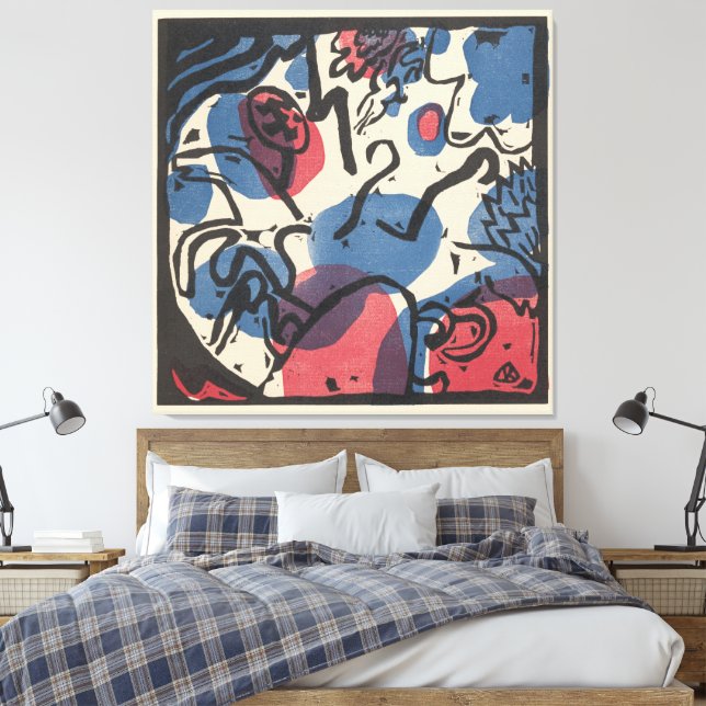 Wassily Kandinsky - Klänge Canvas Print (Insitu(Bedroom))