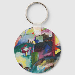 Wassily Kandinsky Landscape with Factory Chimney Key Ring