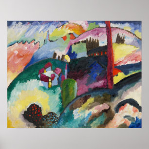 Wassily Kandinsky Landscape with Factory Chimney Poster