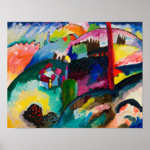 Wassily Kandinsky: Landscape with Factory Chimney Poster