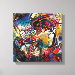 Wassily Kandinsky - Moscow Cityscape Abstract Art Canvas Print