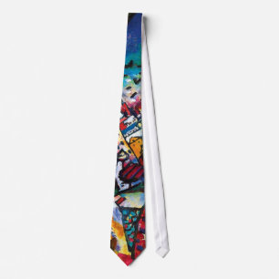 Wassily Kandinsky - Moscow Cityscape Abstract Art Tie