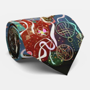 Wassily Kandinsky Movement I Squares Circles Tie