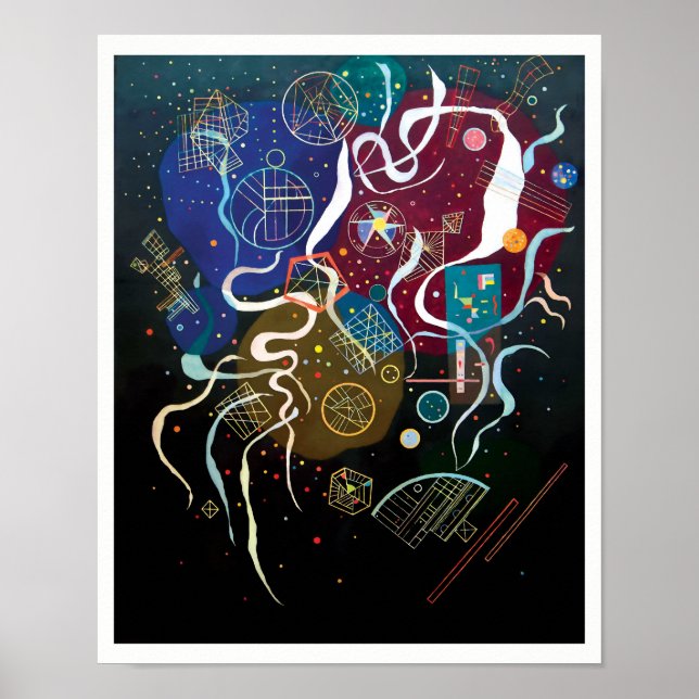 Wassily Kandinsky - Movement One Abstract Art Poster (Front)