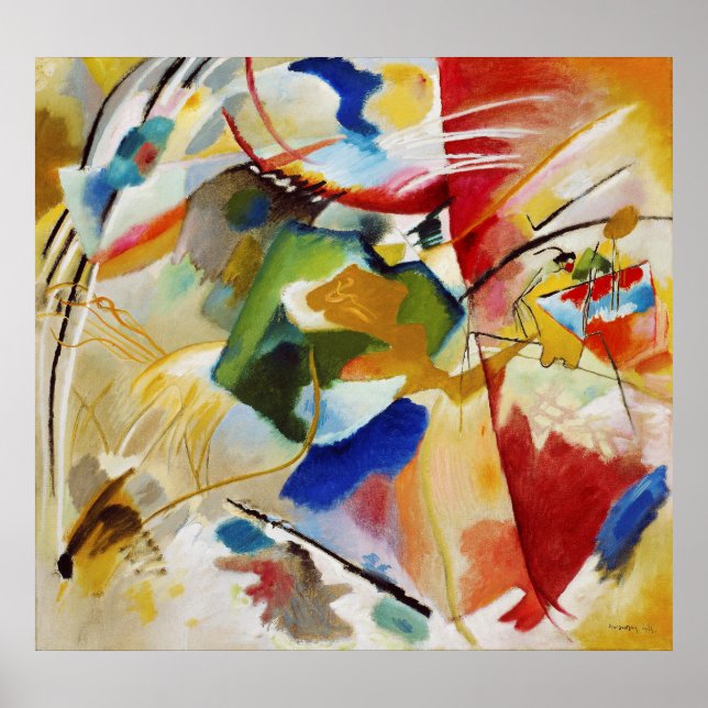 Wassily Kandinsky | Painting with Green Centre Poster (Front)