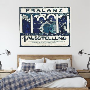 Wassily Kandinsky - Plakat für die erste Ausstellu Canvas Print