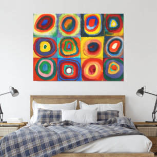 Wassily Kandinsky - Quadrate mit konzentrischen Canvas Print