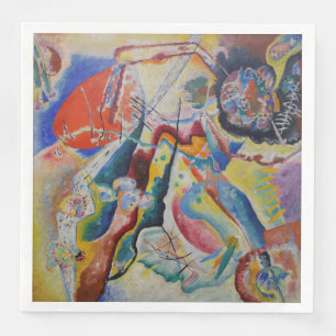 Wassily Kandinsky Red stain Classic Abstract Art Napkin