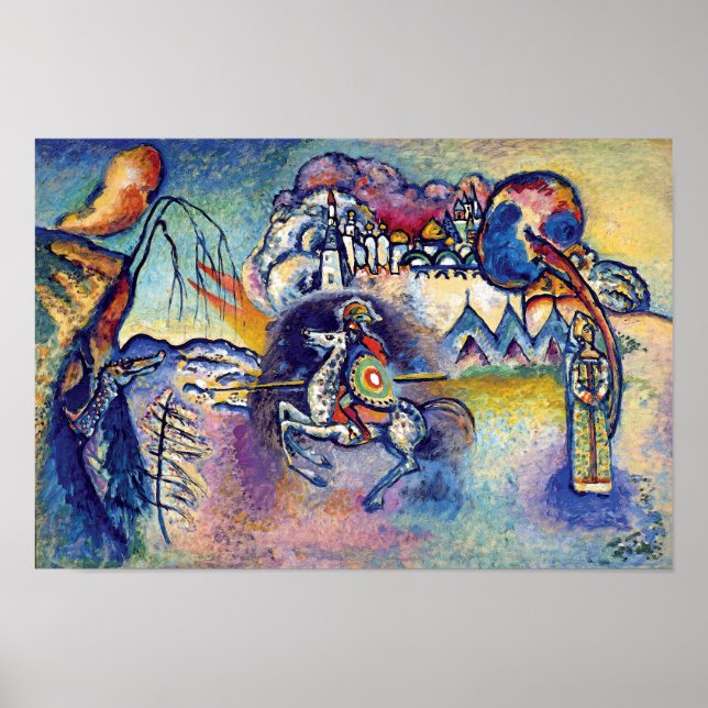 Wassily Kandinsky - Saint George & The Horsemen Poster (Front)