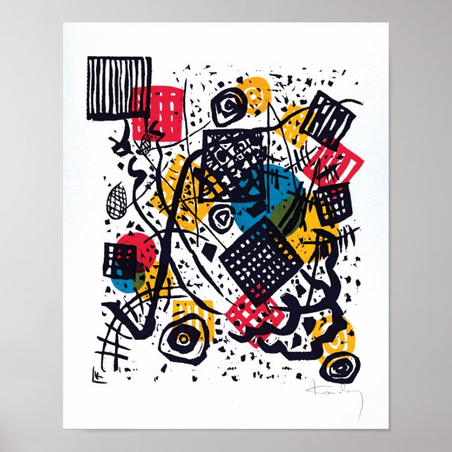 Wassily Kandinsky - Small Worlds V Abstract Art Poster (Front)