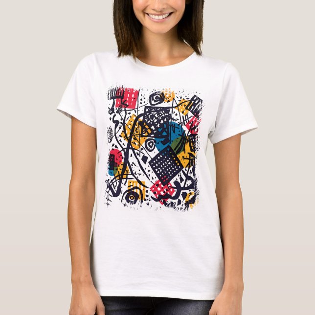 Wassily Kandinsky - Small Worlds V Abstract Art T-Shirt (Front)