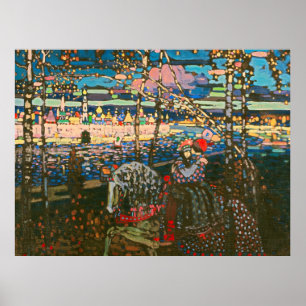 Wassily Kandinsky The Riding Couple Russian Art Poster