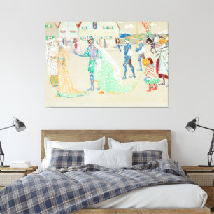 Wassily Kandinsky - The Young Couple  Canvas Print